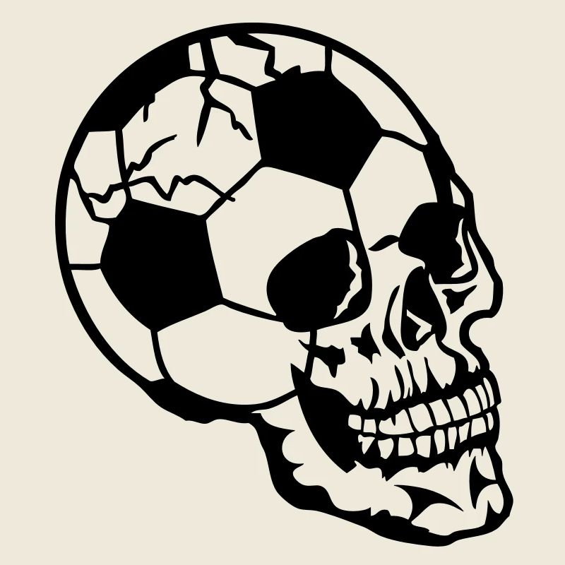 death head football ball head dead skul