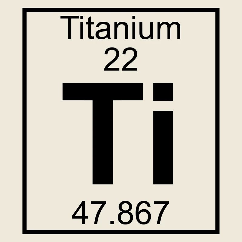 Periodic table element 22 - Ti (titanium) - BIG