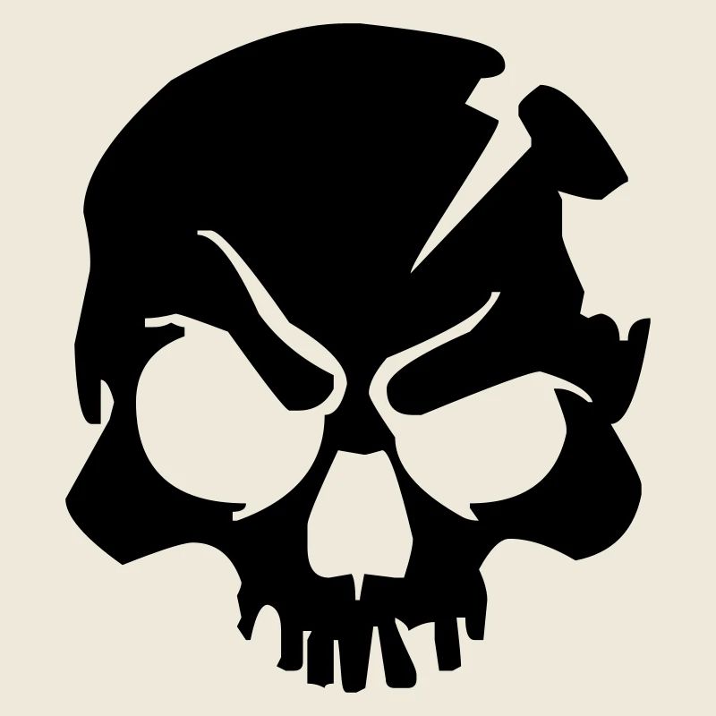 skull design bone