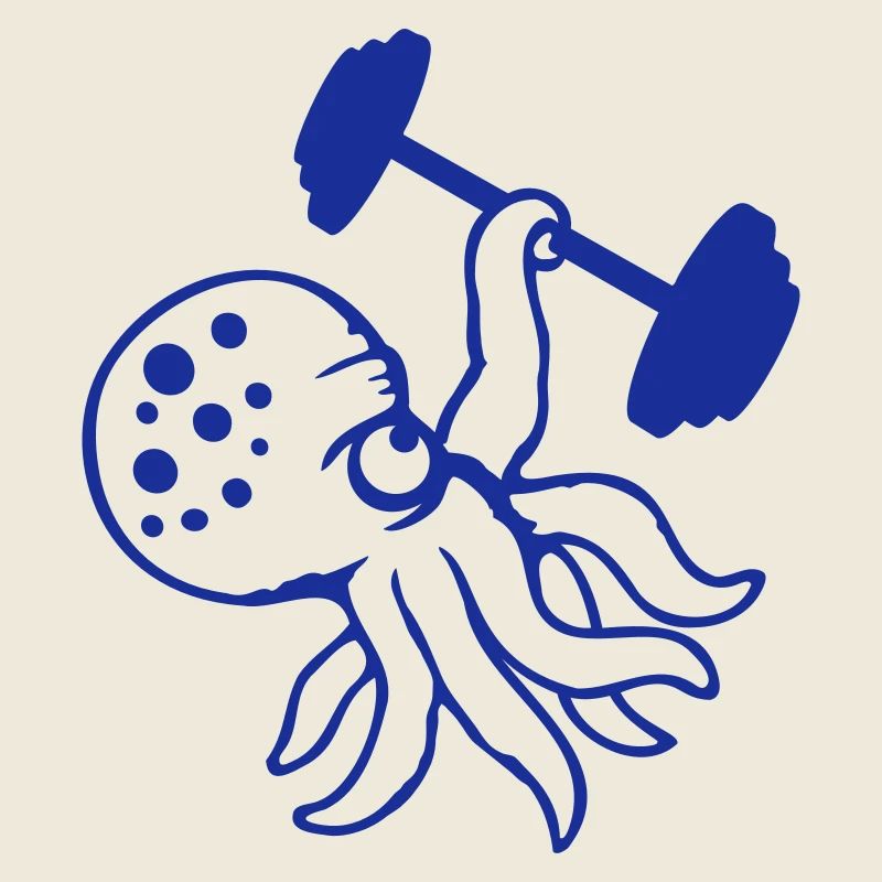 Octopus Bodybuilder Gym Gym de musculation