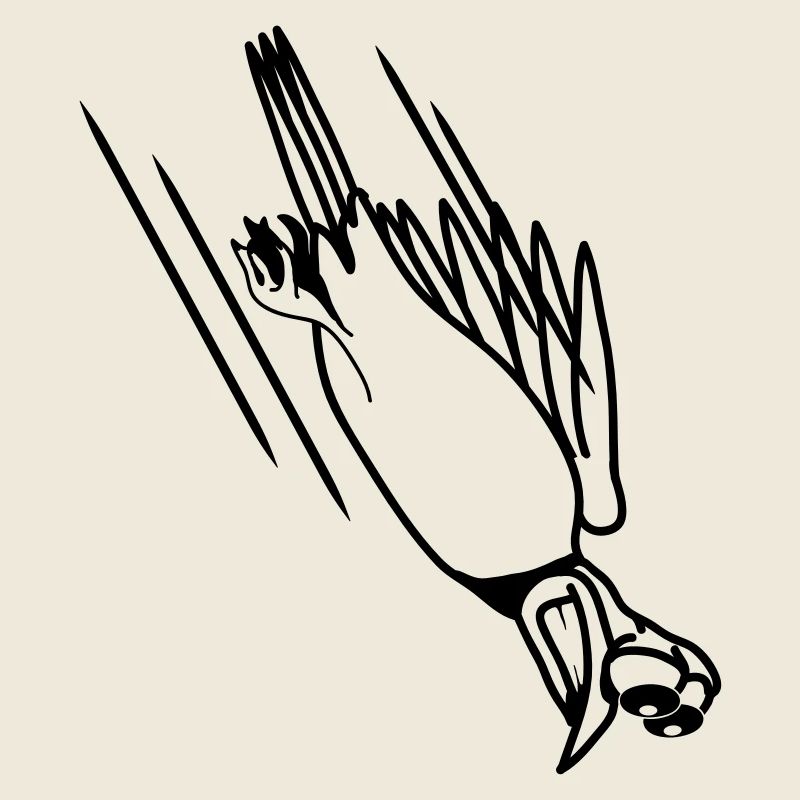 witzig Vogel Absturz Cool lustig Comic