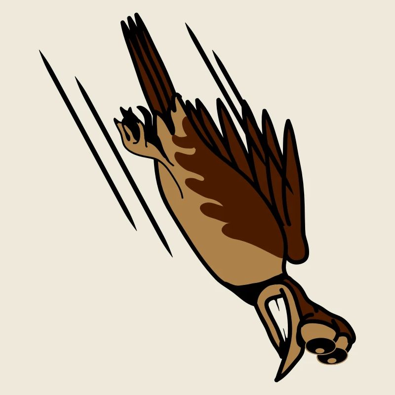 witzig Vogel Absturz Cool lustig Comic