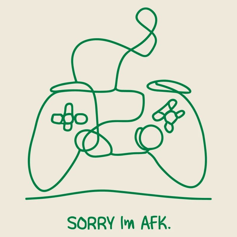 AFK Funny Controller - Gamer in Pause