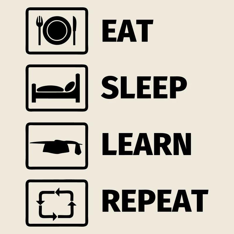 EAT SLEEP LEARN REPEAT