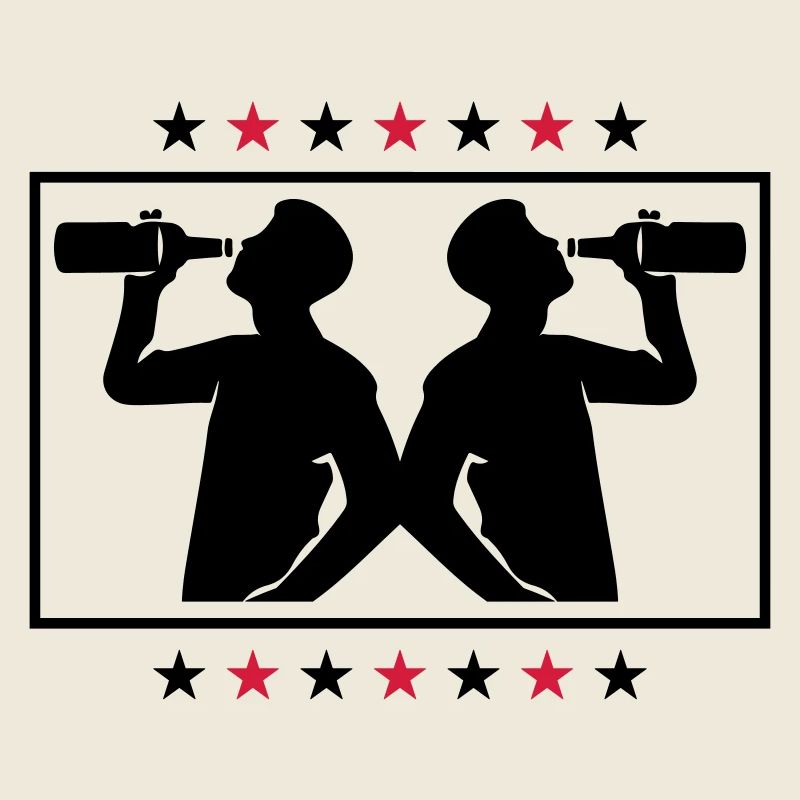 Trinker Bier Silhouette