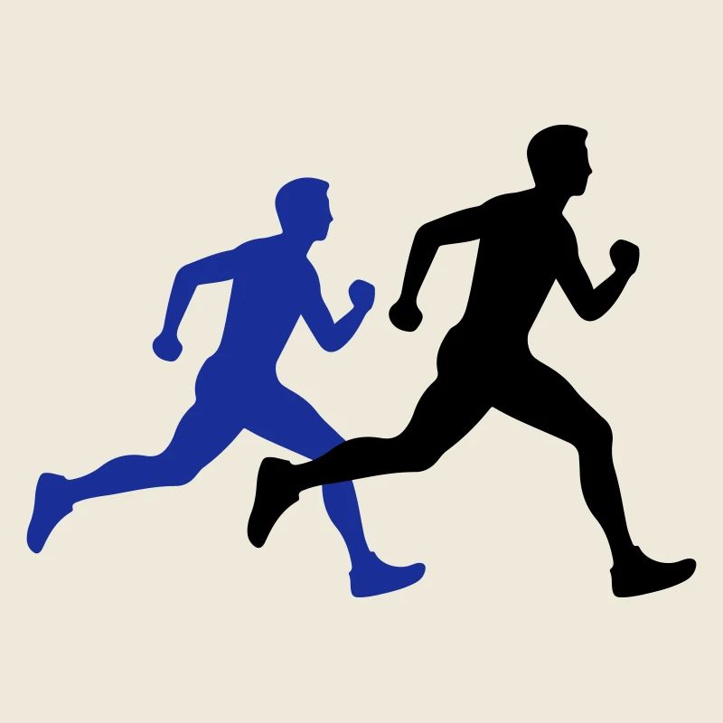 Running Marathon Mann Silhouette