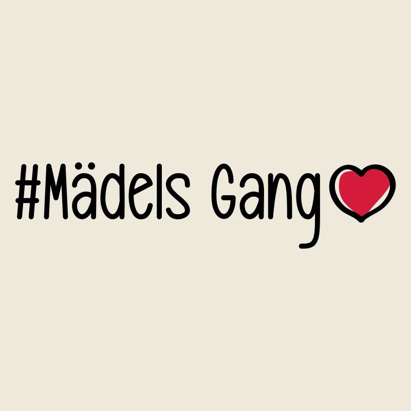 Mädels Gang Team Frauen Herz