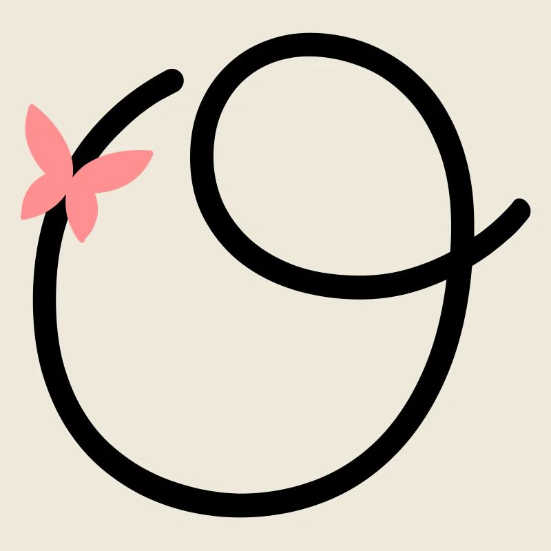 Buchstabe O Schmetterlingsbuchstabe