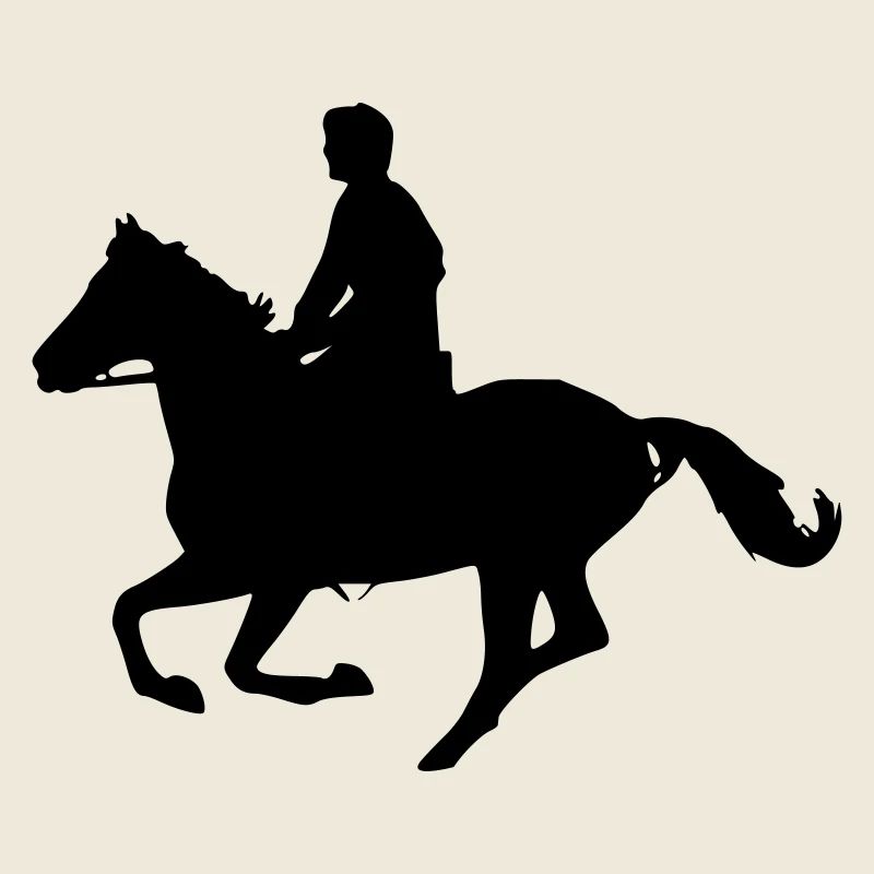 galoppierenden Pferd