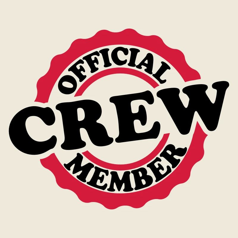 Cool Official Crew Member Stamp