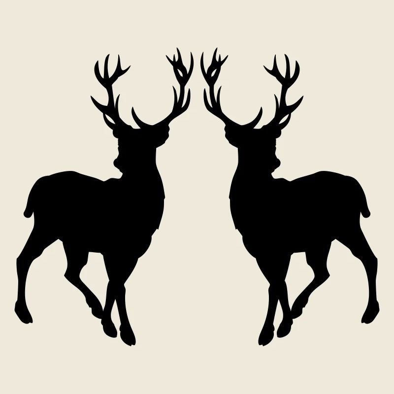 Silhouette de cerf 02
