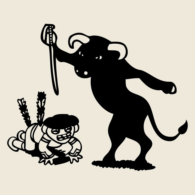 stierkampf schwarzer humor zynisch stier matador