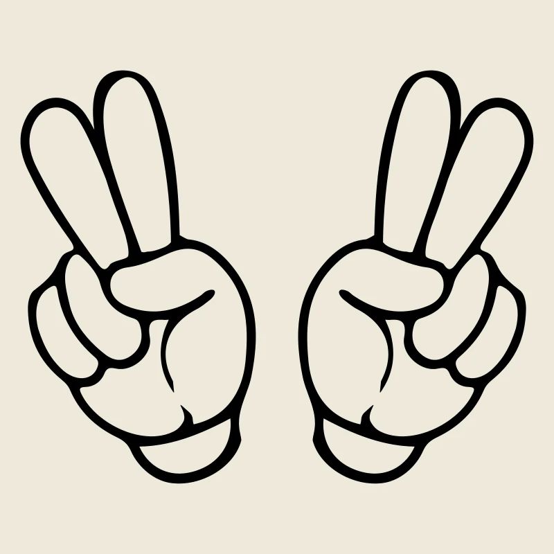 hands peace comic