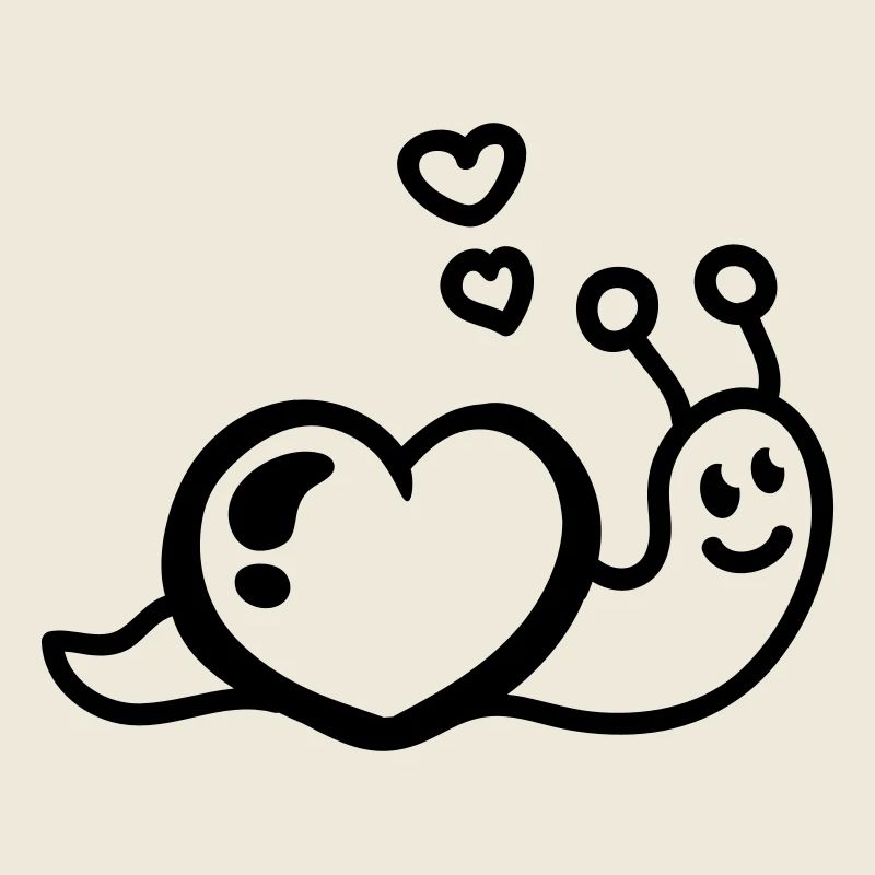 Herz Schnecke - Line