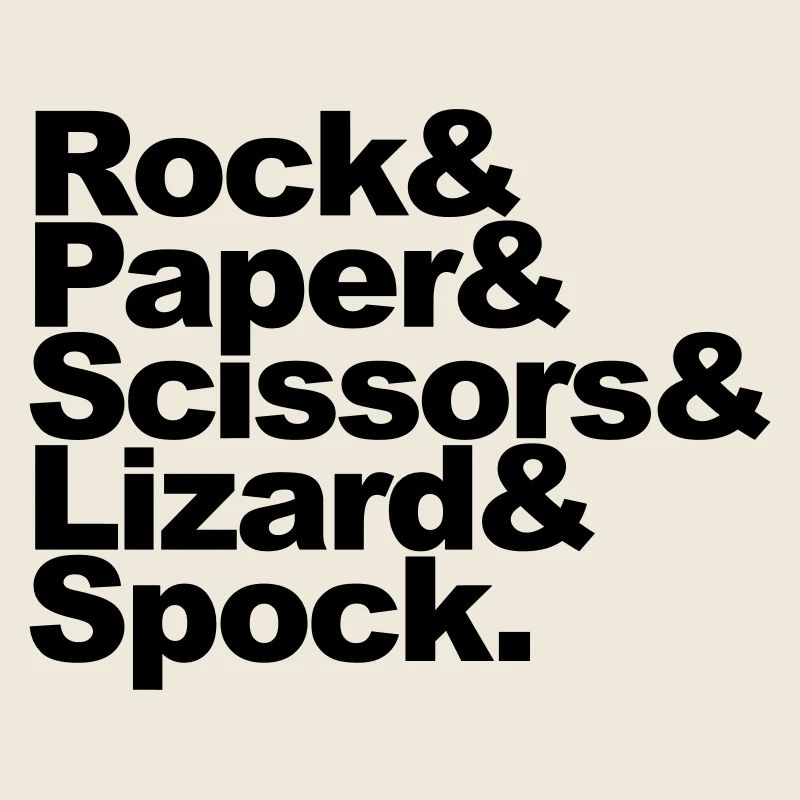 Rock Paper Scissors Lizard Spock