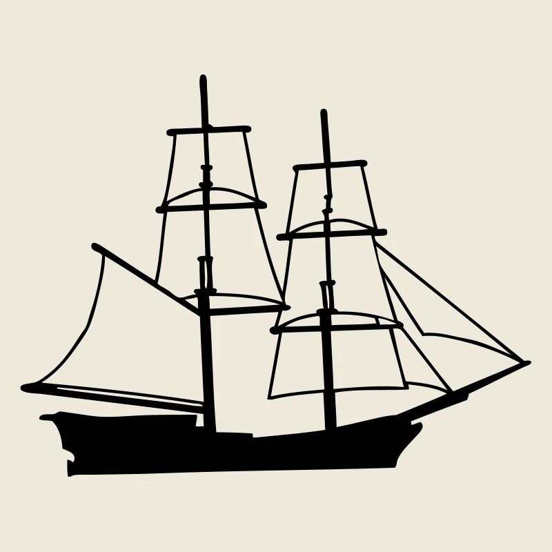 brick Schiff Zeichnung Segelboot Brigg Brigg