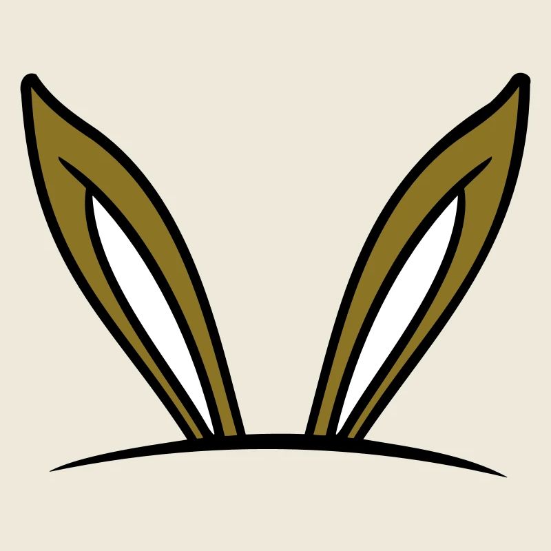 Bunny Bunny Ears Hole Hidden Bag Funny Cute