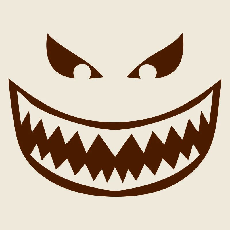 1612 Smiley Zahn wilder Bösewicht