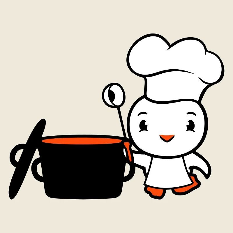 Bird Chef Cooking Pot Duck Delicious Hunger Food