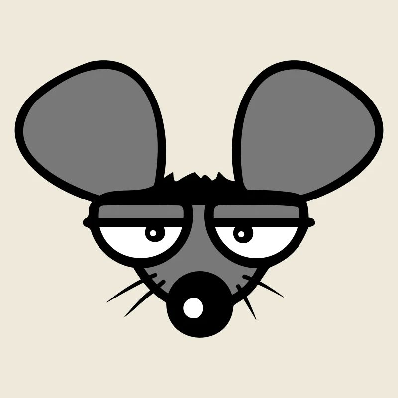 Maus Guckt Böse Wütend Frustriert Sauer Aggressiv