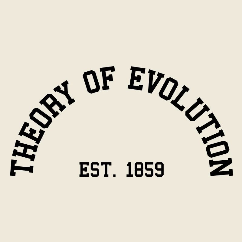 Theorie der Evolution - Est. 1859 (Half-Kreis)