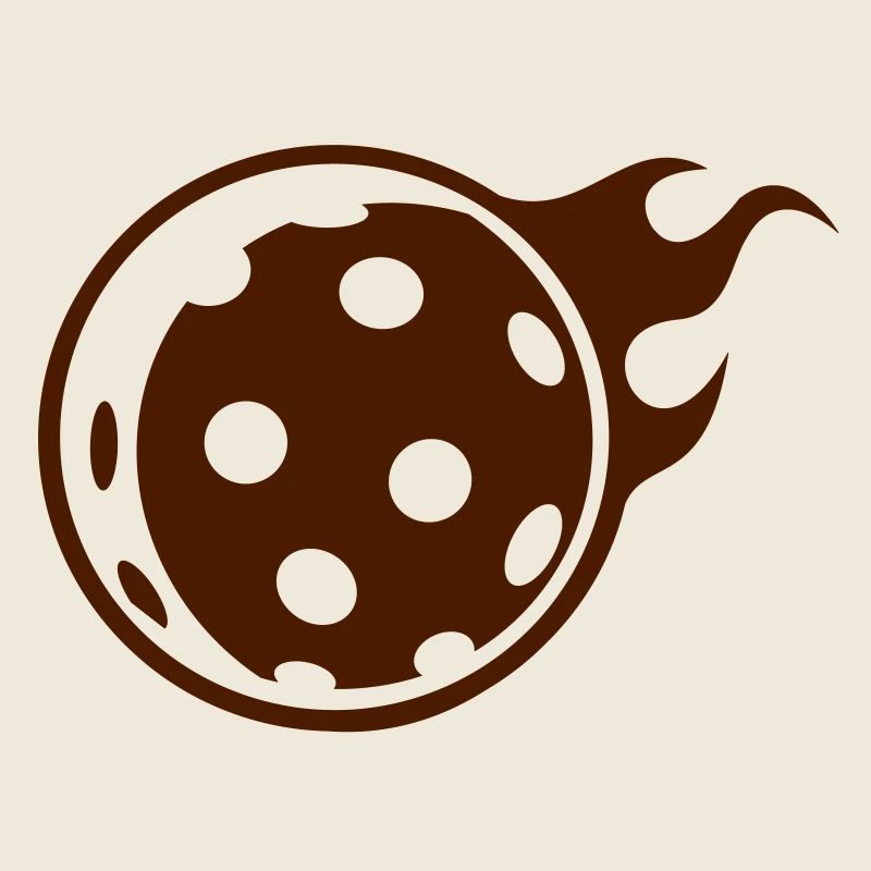 Floorball with flames