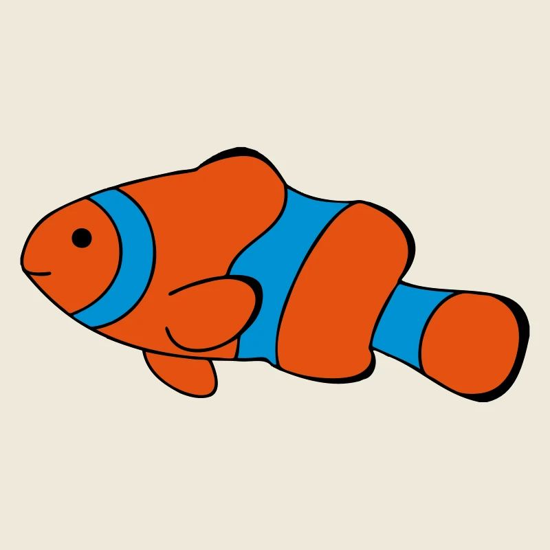 Clown Fish Drawing