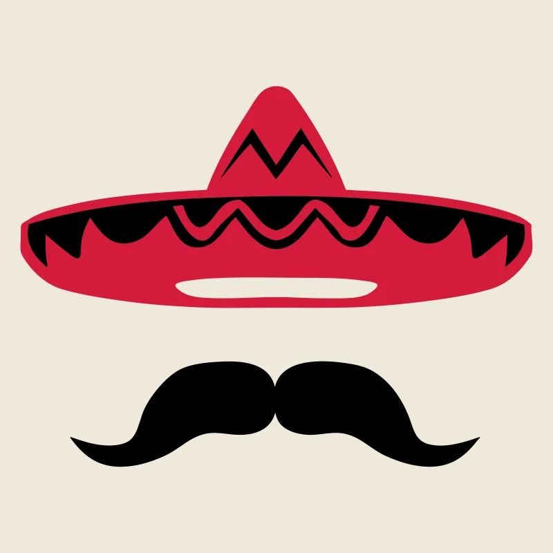 chapeau mexicain moustache 200
