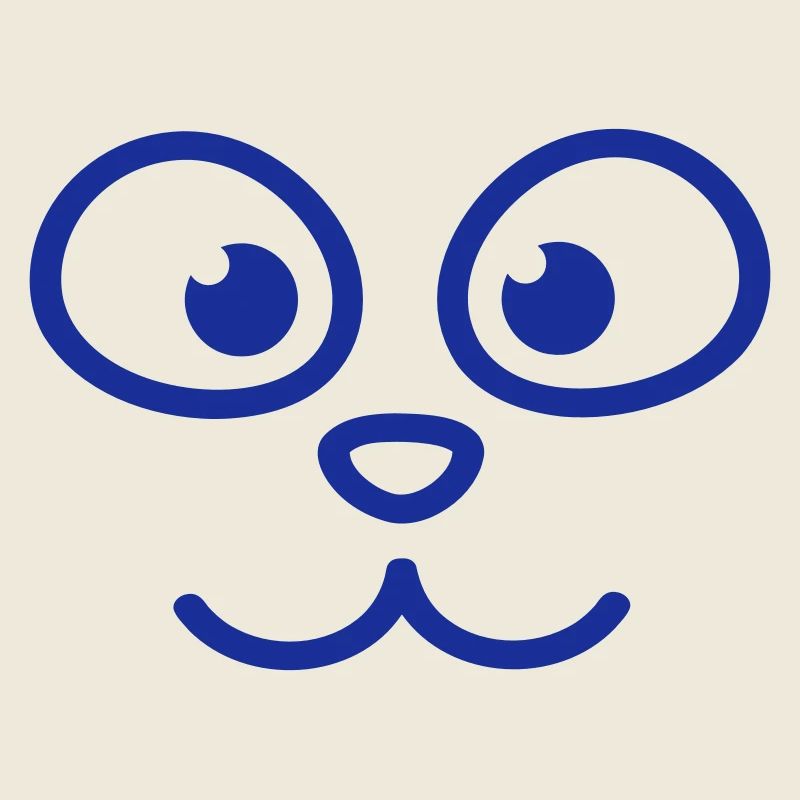 chat a l’air mignon heureux sourire visage tête