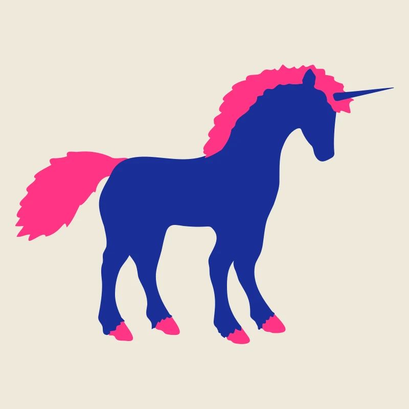 Einhorn Märchen Silhouette Umriss Schatten Pferd