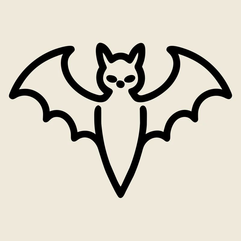 Contour de chauve-souris mystique pour Halloween