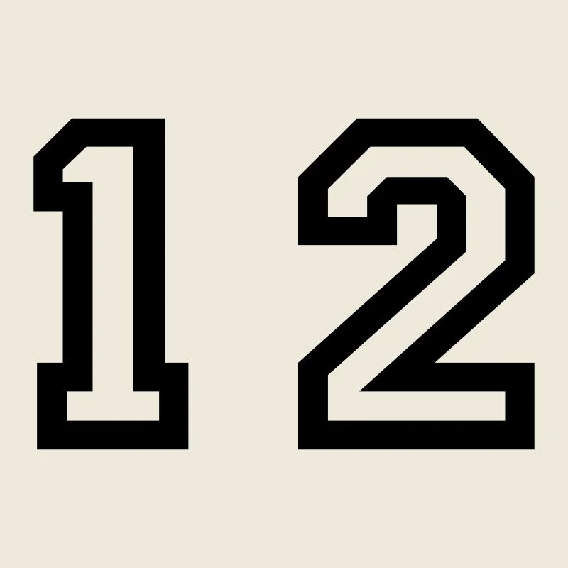 number - 12 - twelve