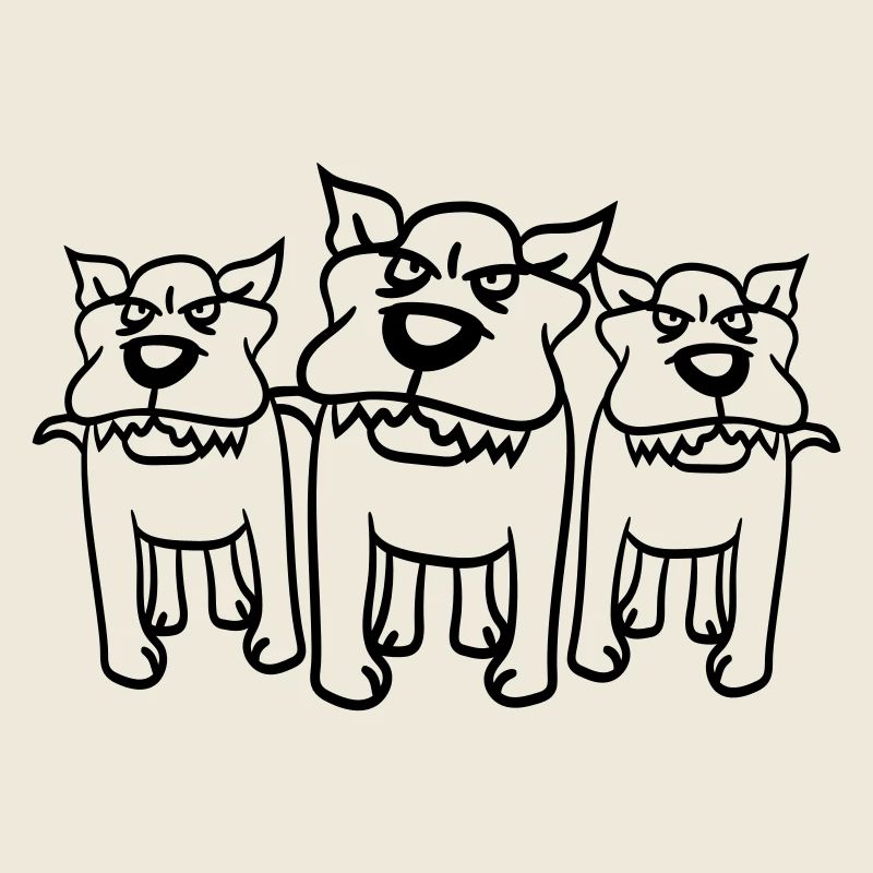 3 Nasty Dogs Team Three Friends Crew