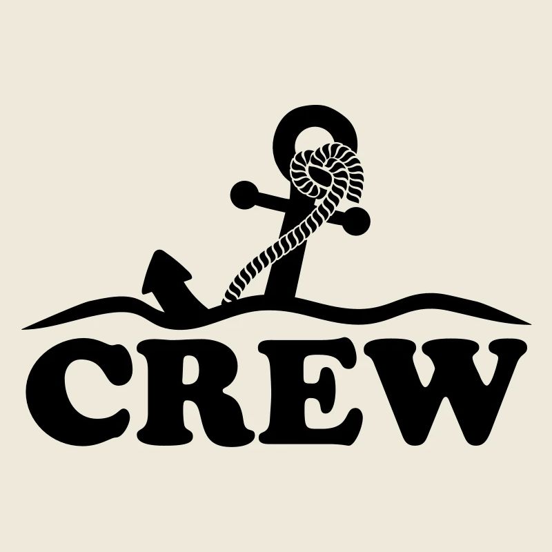 Ancre sous l'eau vagues conception d'équipage