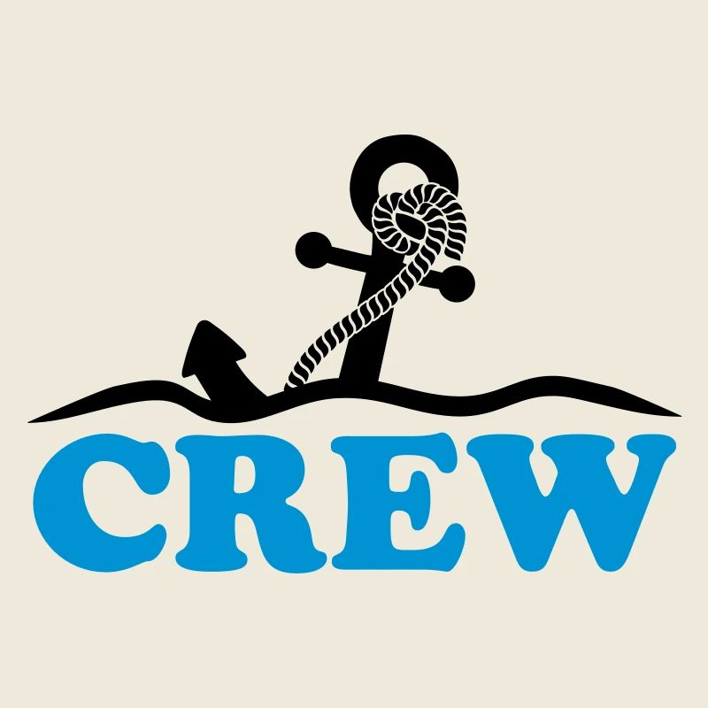 Anchor under water waves crew design