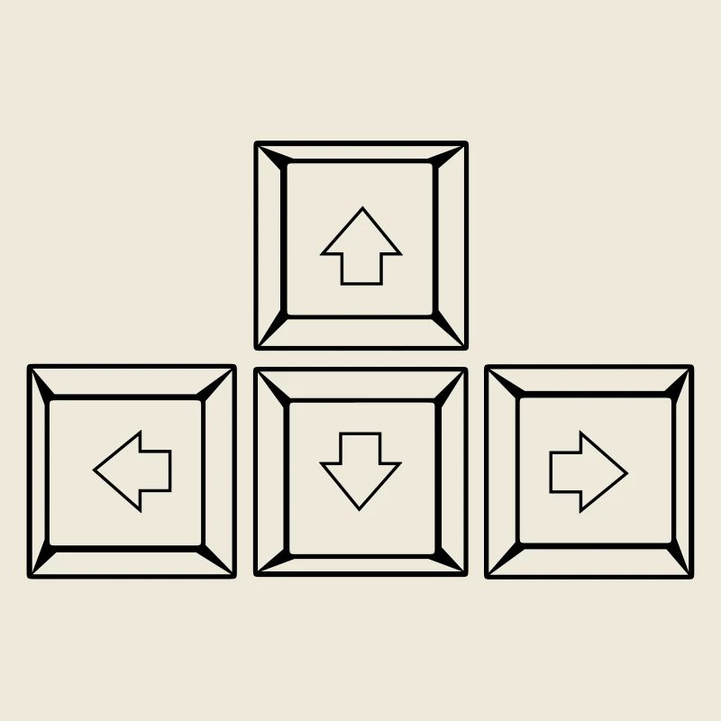 Up Down Left Right Keyboard Buttons (Keys)