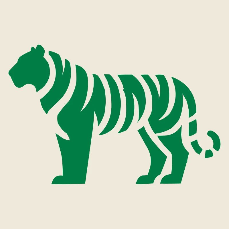 Silhouette de tigre