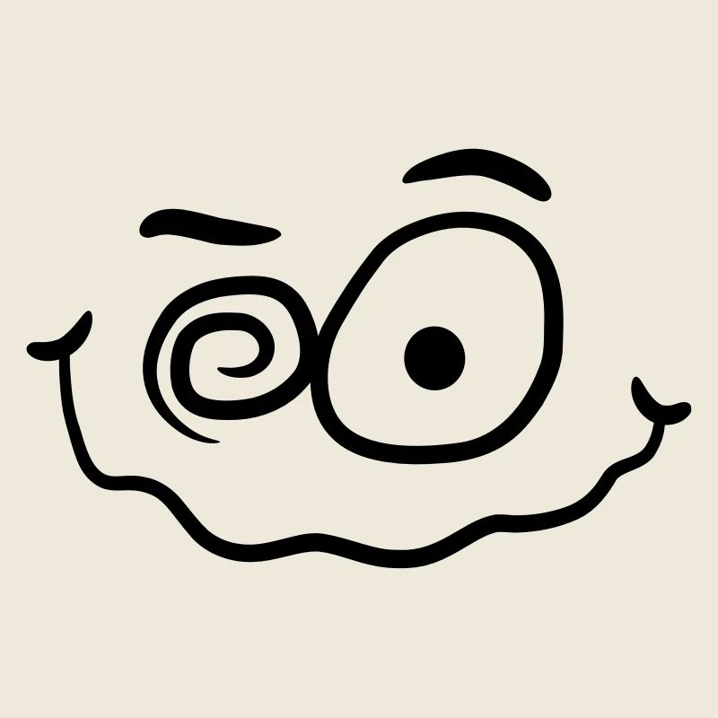 Verrücktes Lustiges Wahnsinniges Smiley Gesicht