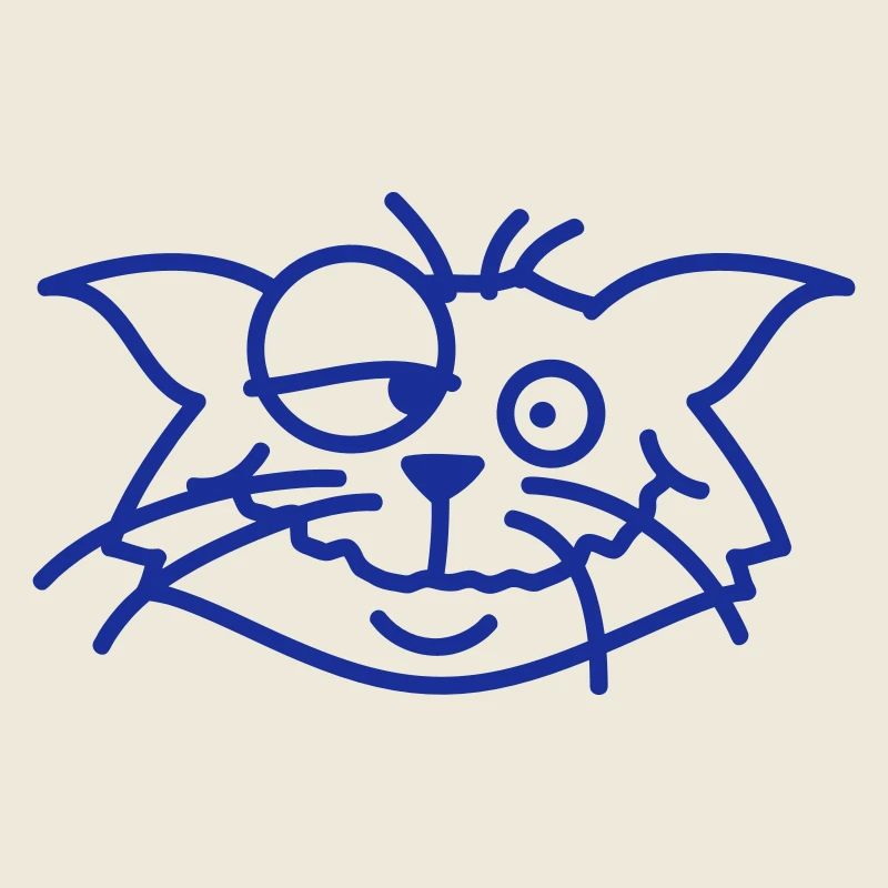 Confused Cat Squints Funny Crazy Grimace