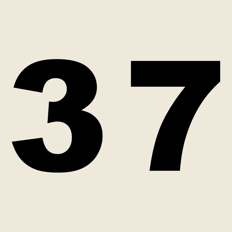 Number - 37 - siebenunddreißig