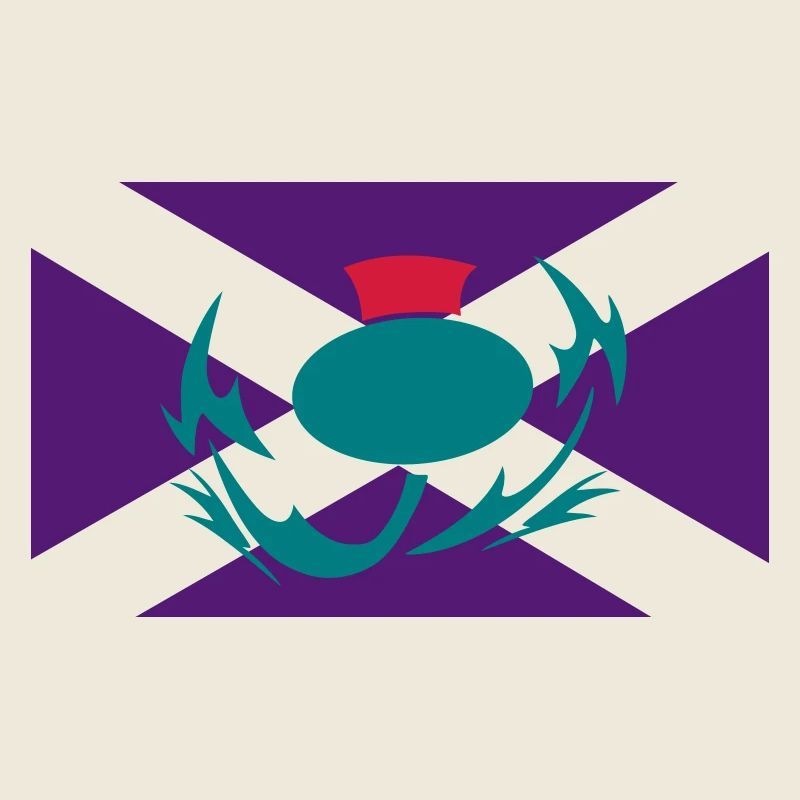 Schottische Flagge Thistle