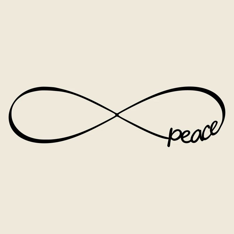 Infinity Peace Hippie Unendlichkeit ewig Symbol