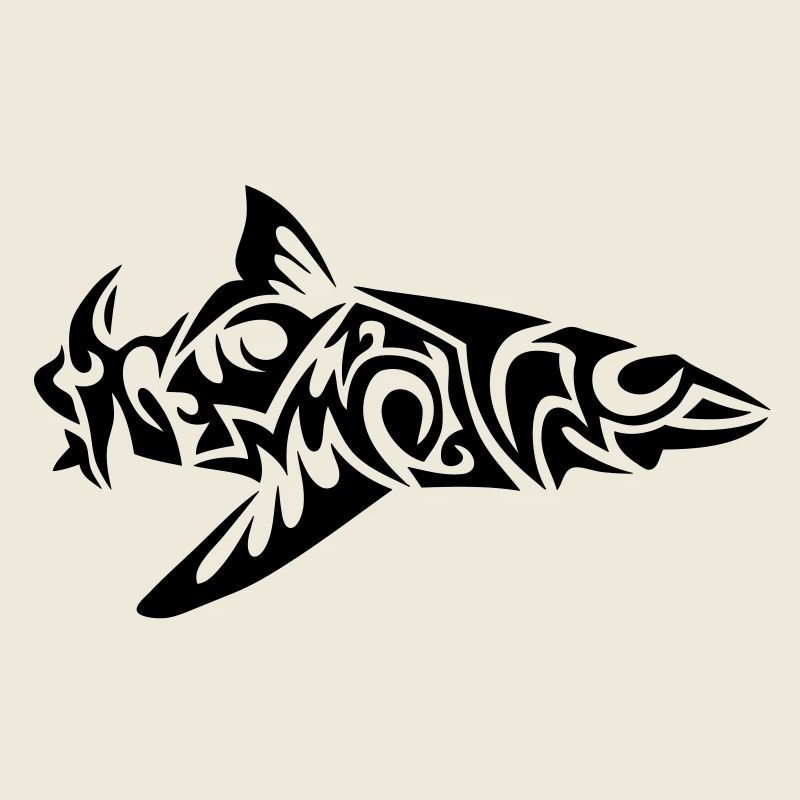 requin tribal shark poisson mechant2