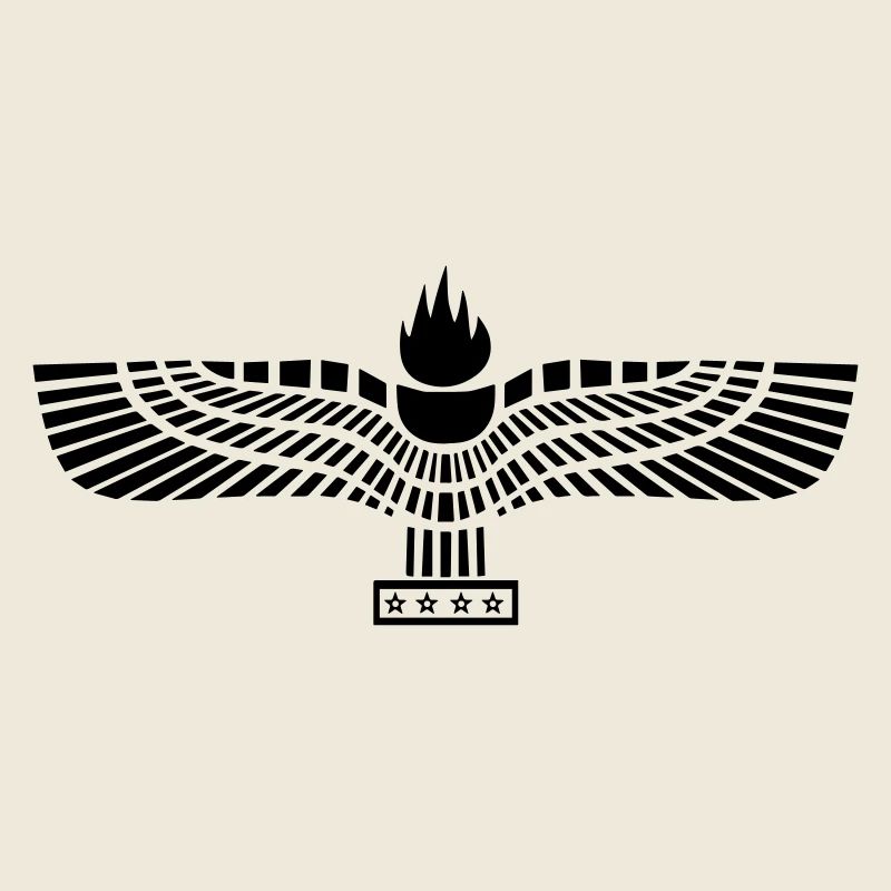 Aramäische Flagge Schwarz
