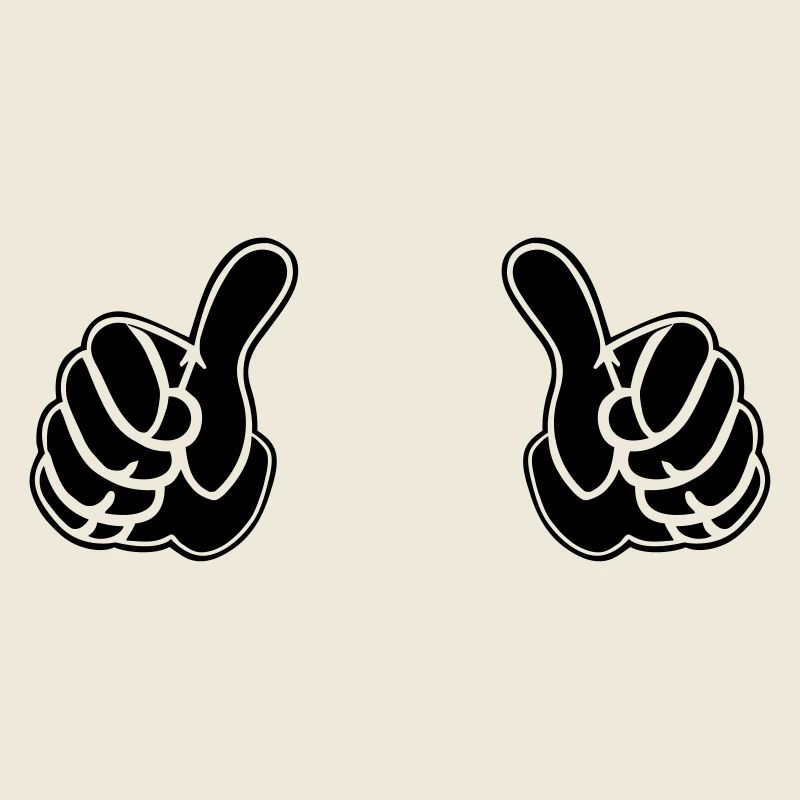 pair of pointing hands