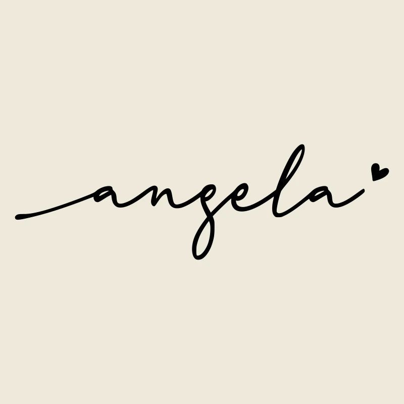Nom cursif d’Angela