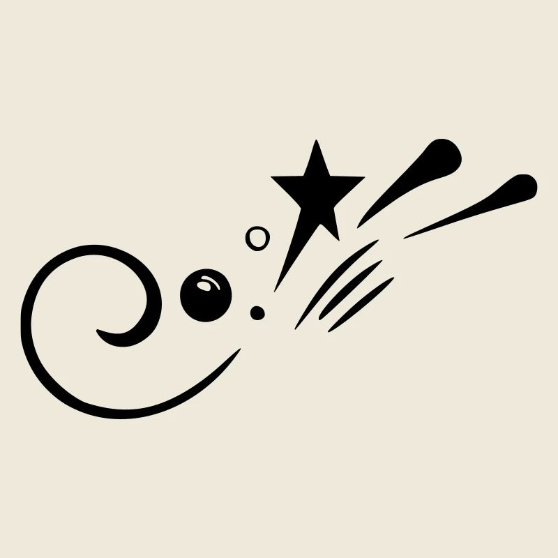 Schnörkel Sternschnuppe