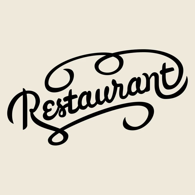 Restaurant lettering