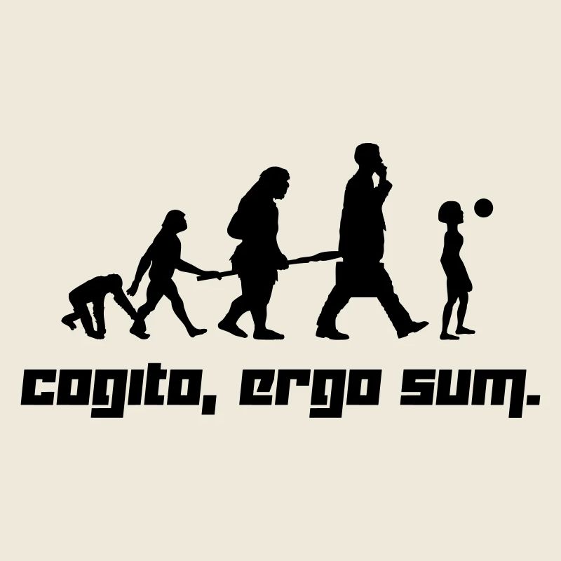 Cogito, ergo sum. (Vector)
