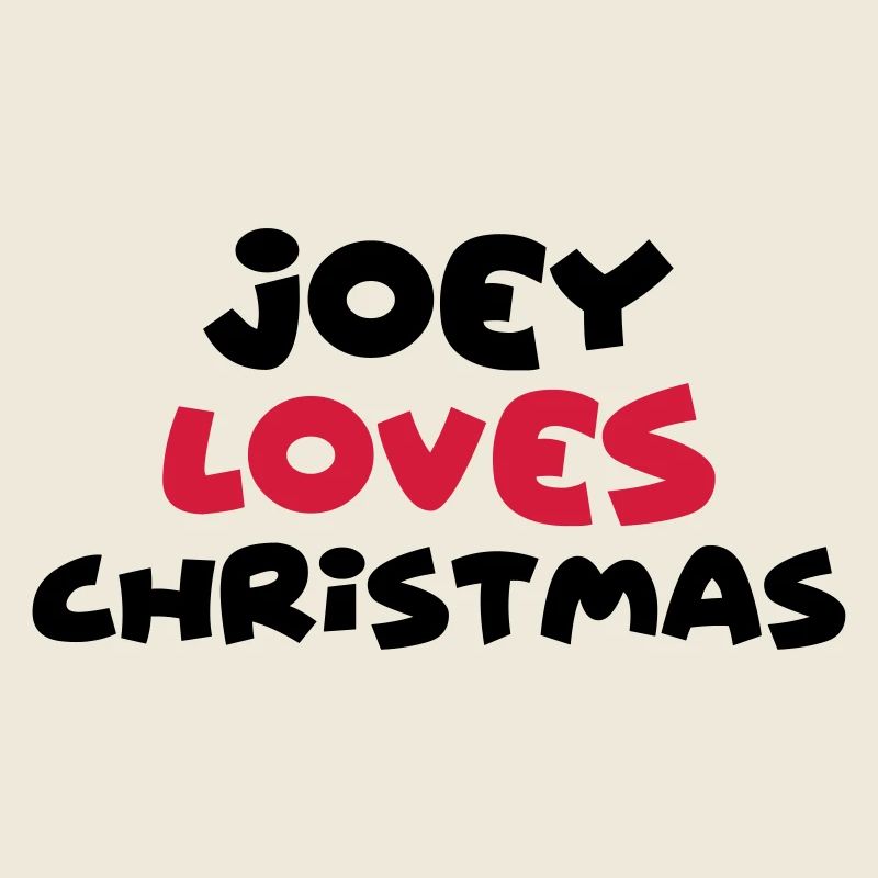 joey loves christmas xmas name